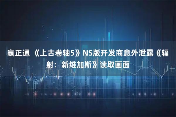 赢正通 《上古卷轴5》NS版开发商意外泄露《辐射：新维加斯》读取画面
