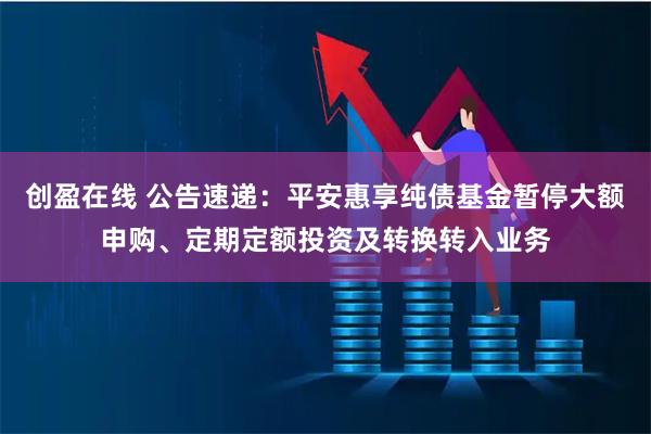 创盈在线 公告速递：平安惠享纯债基金暂停大额申购、定期定额投资及转换转入业务
